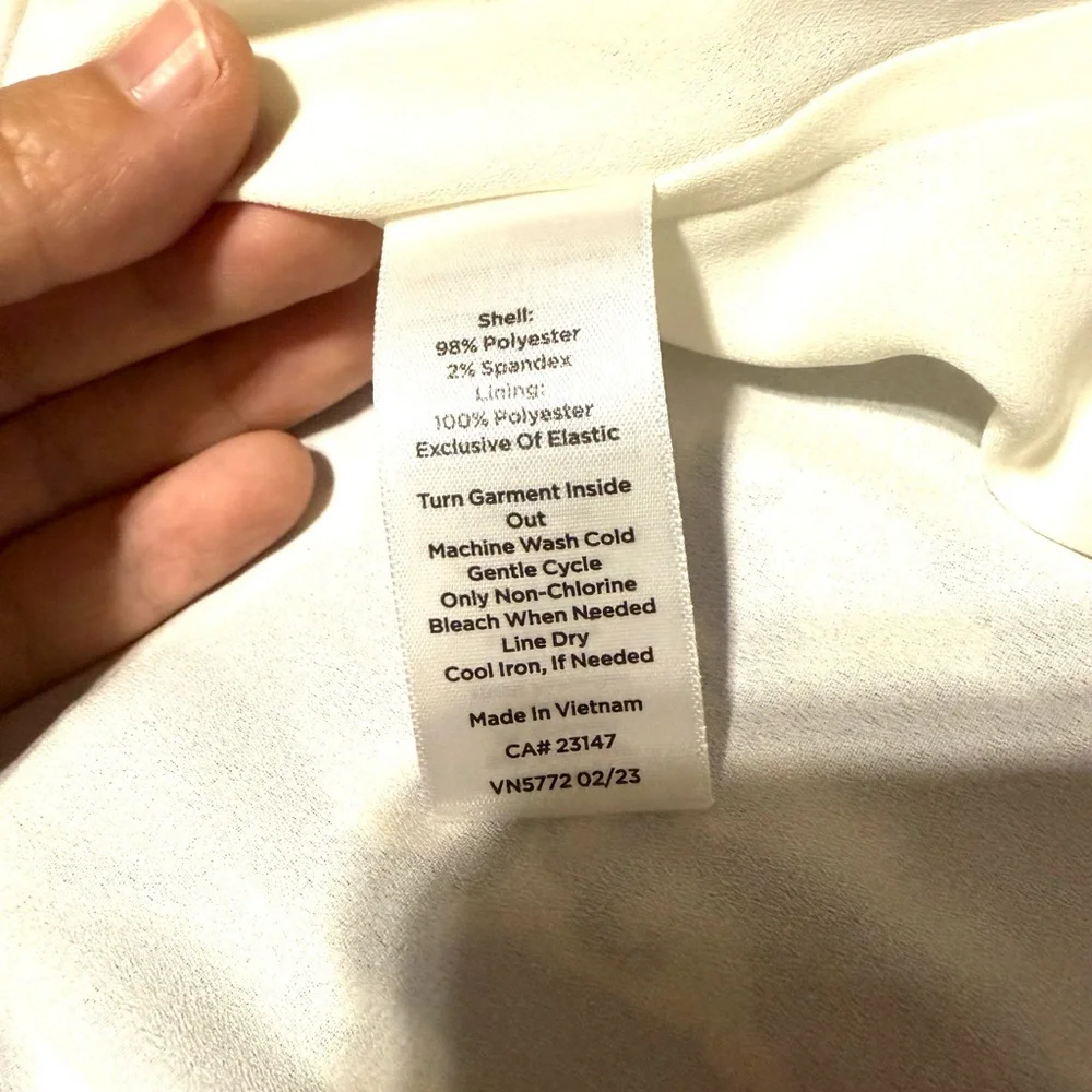 Talbots Size 8 Blue and White Midi Dress Romantic Casual Coastal Butterfly Fairy - Picture 10 of 11